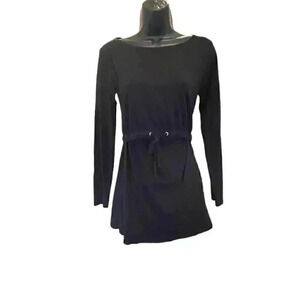 B**B NURSING WEAR Black Long Sleeve Short Dress - size Small
